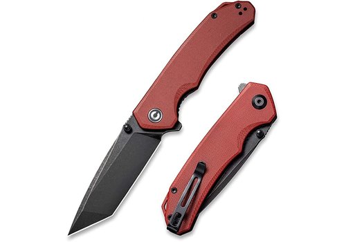 Civivi CIVIVI Brazen Flipper Burgundy G10 Handle, D2 Tanto Blade