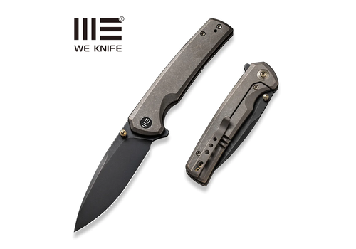 WE Knife Co. WE Knife Subjugator Flipper Knife- Bronze Titanium Handle & CPM 20CV Blade