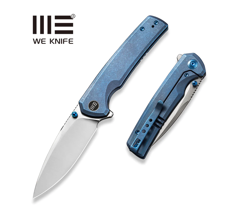 WE Knife Subjugator Flipper- Blue Titanium Handle, CPM20CV Blade