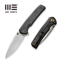 WE Knife Subjugator Flipper- Black Titanium Handle, CPM 20CV Blade