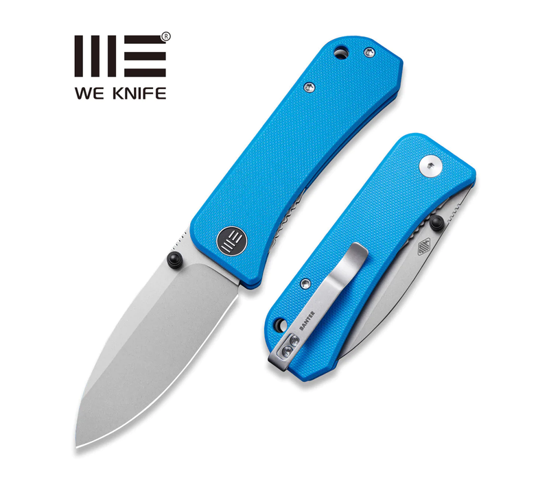 WE Knife Banter Flipper Knife- Blue G10 Handle & CPM S35VN Steel