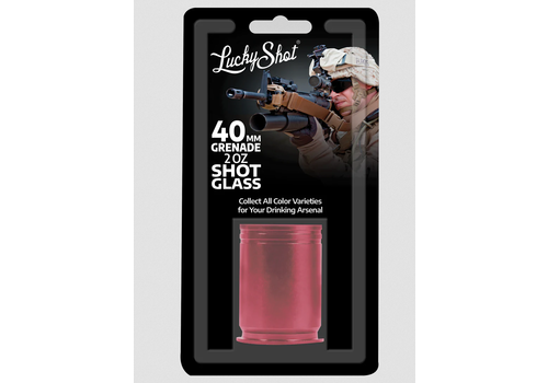 Lucky Shot 40MM Grenade Shot Glass - Red