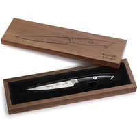 Cangshan Thomas Keller Signature Collection  5" Serrated Utility Knife with Walnut Box- Black