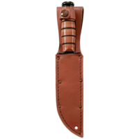 Ka-Bar Full-Size Plain Brown Leather Sheath