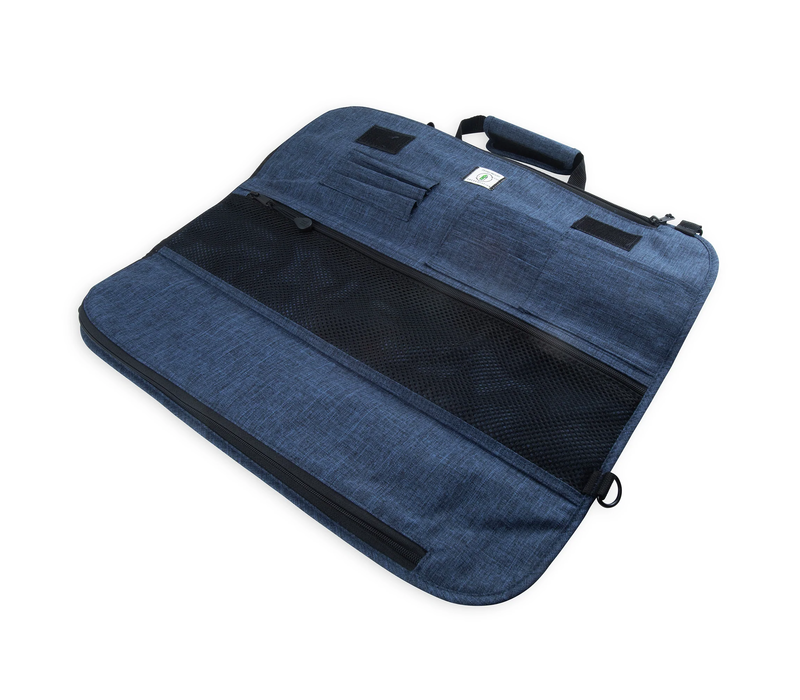 Messermeister Preservation 8 Pocket Heather Knife Roll- Navy