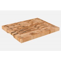 Labell Maple Butcher Block with Recessed Handles and Rubber Feet  12" x 16" x 1.25"