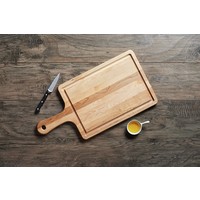 Labell, Maple Paddle Cutting Board with Juice Groove 10" x 20" x 0.75"