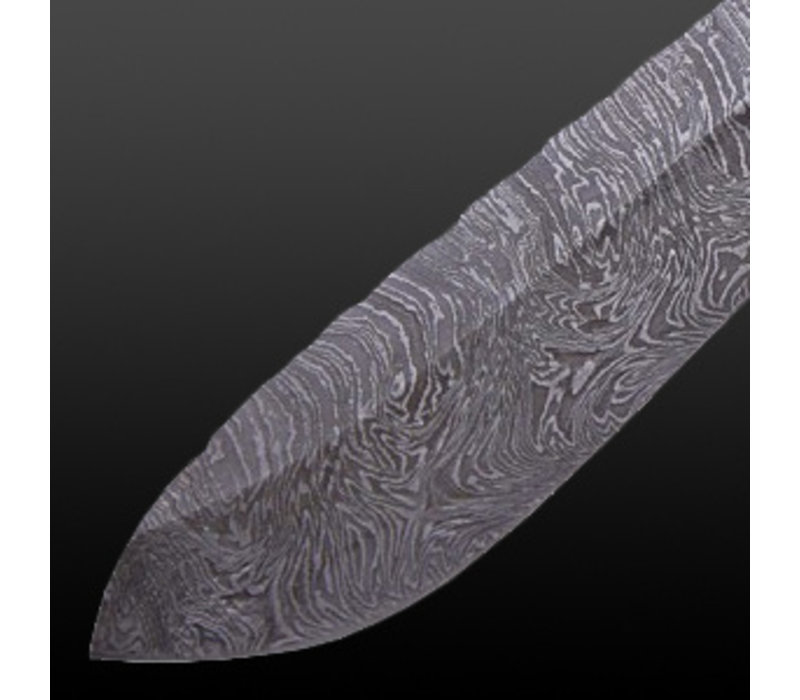 Buck n Bear Small Bone Machete Damascus