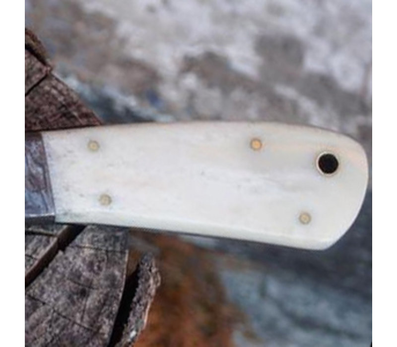 Buck n Bear Small Bone Machete Damascus