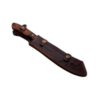 Buck n Bear Utility Machete Damascus with Walnut Handle