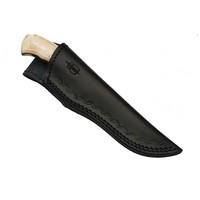 Buck n Bear Red Knight Hunter Damascus with Bone Handle
