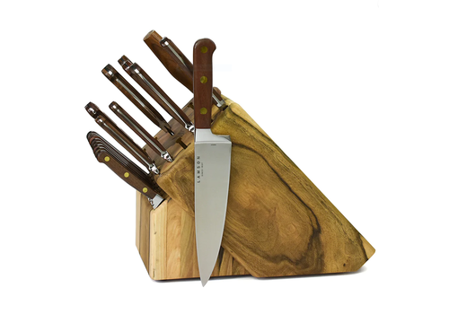 Lamson Lamson, Walnut Premier Forged 20 Pc Block Set, Natural Walnut, Fine Edge