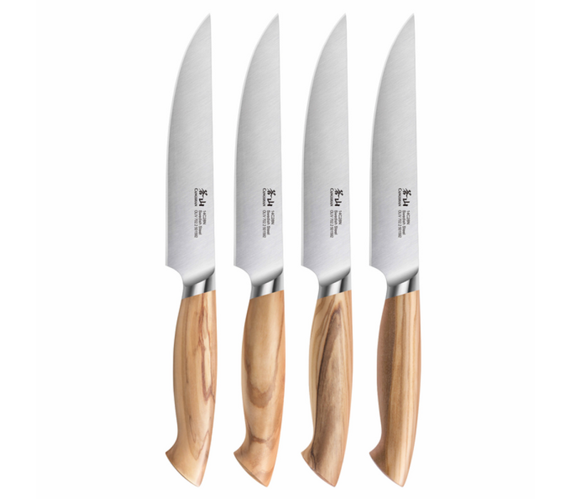 501653--Cangshan, OLIV Series 4pc Steak Knife Set - Fine Edge