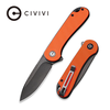 Civivi Civivi Elementum Flipper Knife- Orange G10 Handles, Black Stonewashed D2 Blade