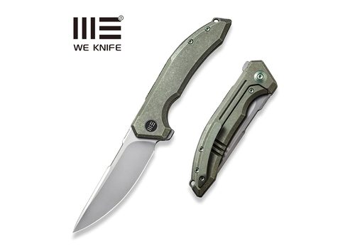 WE Knife Co. WE Knife Quixotic Green Titanium Handle, CPM 20CV