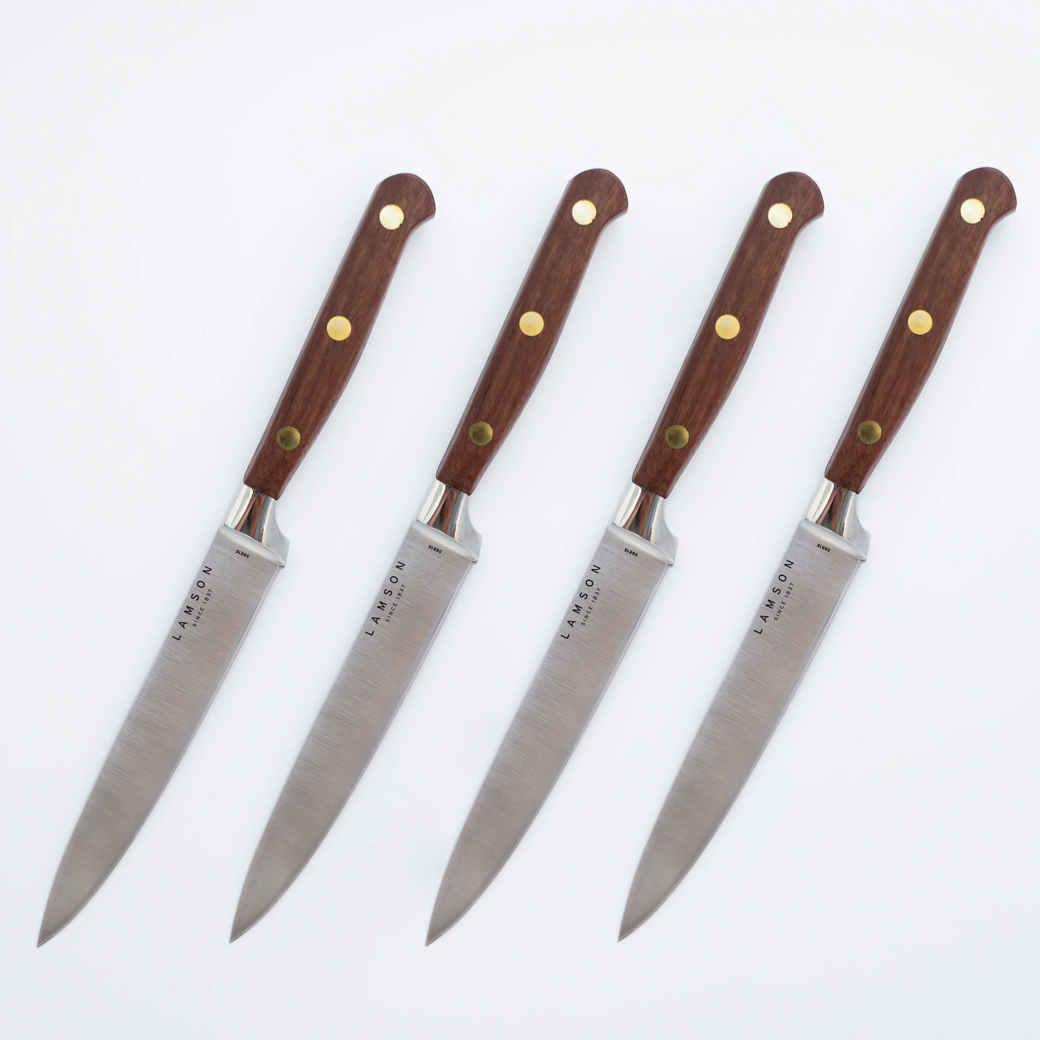 Lamson Premier Forged 4 -Pc Steak Knife Set-WALNUT Series, Fine Edge - Bear  Claw Knife & Shear