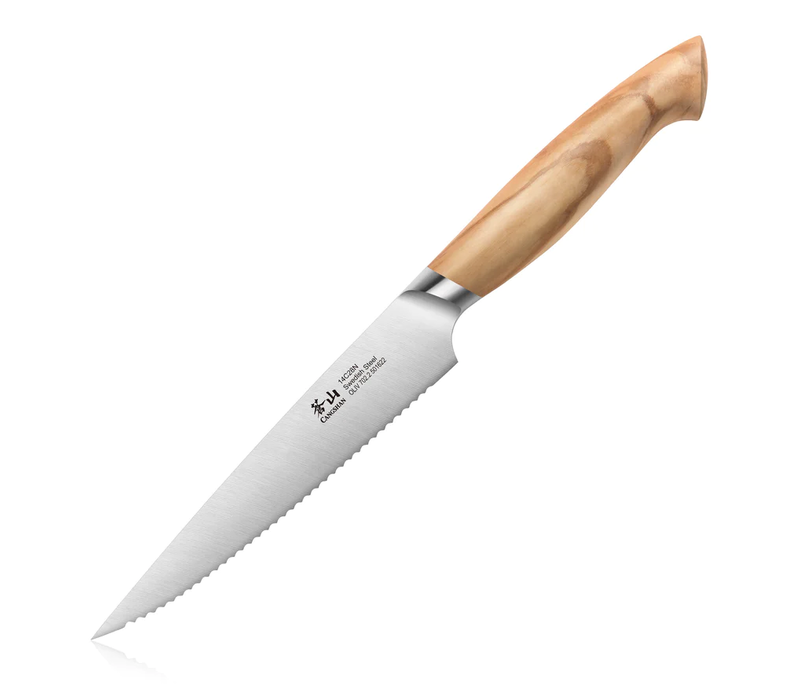 Cangshan, OLIV Series 5in Serrated Utility Knife