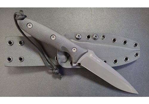 Spartan Blades Spartan Blades Moros Fighter Fixed, CPM S45VN, Black Micarta Handle