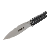 Bradley Cutlery Kimura Butterfly Knife 154CM, Blue & Black G-10 Handle