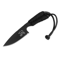 White River Knife & Tool M1 Backpacker- Black Paracord, Black CPM S35VN Blade