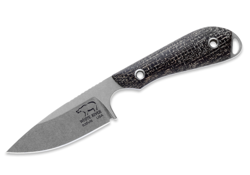 White River Knife & Tool White River Knife & Tool  M1 Caper- Black Burlap Micarta, CPM S35VN