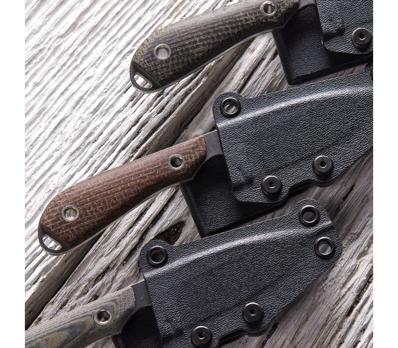 White River Knife & Tool M1 Caper Black & Olive Linen Micarta, CPM S35VN