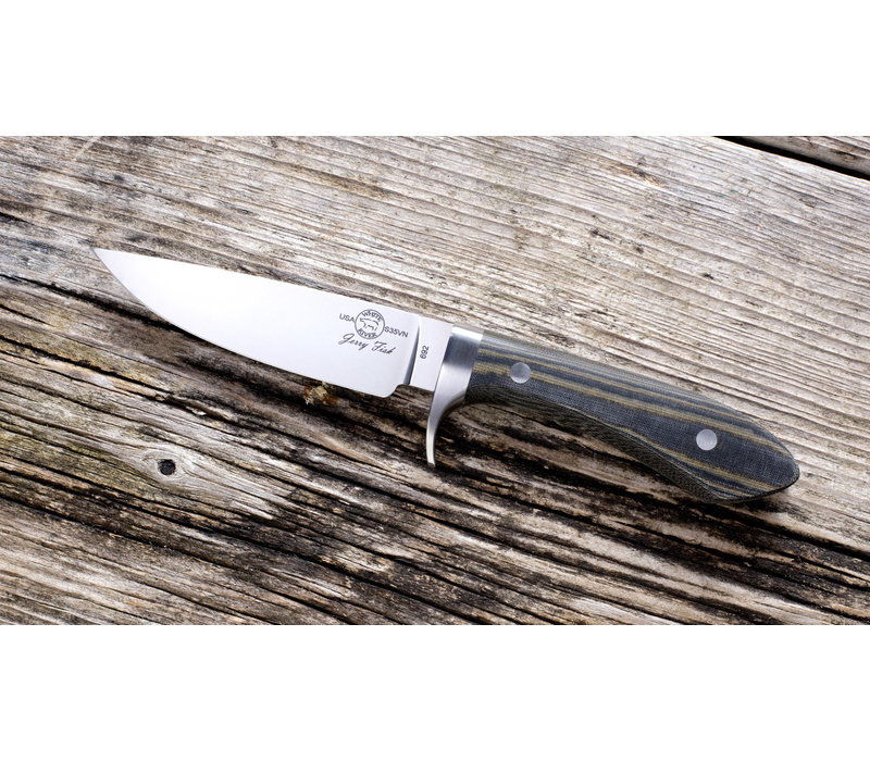 White River Knife & Tool Sendero Classic-Black & O.D. Linen Micarta, CPM S35VN