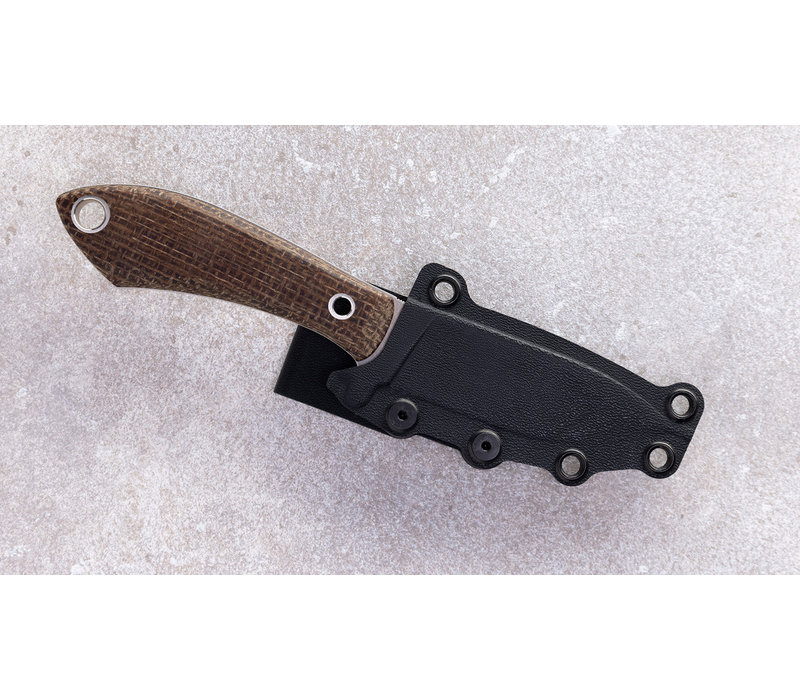 White River Sendero Pack Natural Burlap Micarta, CPM S35VN