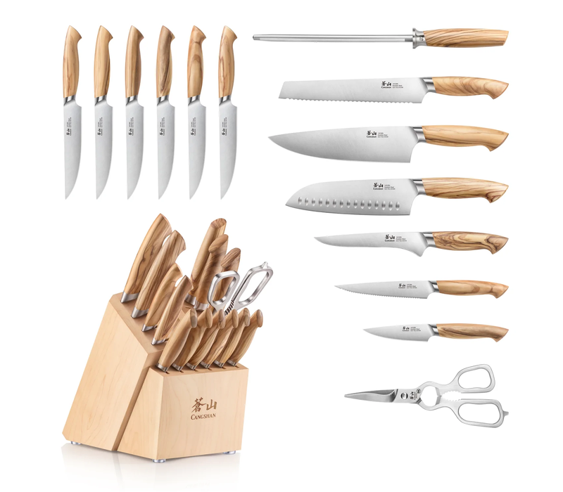 Cangshan, Oliv Series 15pc Knife Block Set