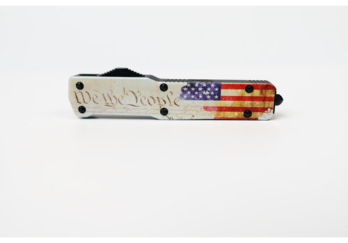 Templar Templar Knife Slim Premium Lightweight "We the People" OTF, Black CPM D2 Drop Point