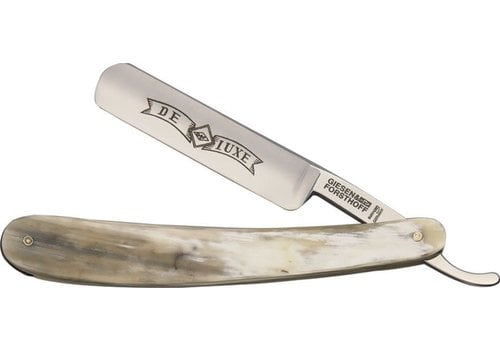 Giesen & Forsthoff  Straight Razor 5/8" Carbon Steel, Light Horn Handle