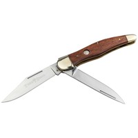 Boker Traditional Series 2.0 Folding Hunter, Rosewood Handle, D2, Leather Sheath