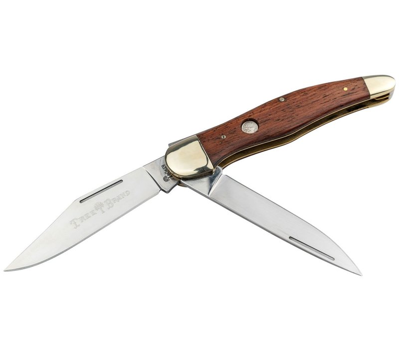Boker Traditional Series 2.0 Folding Hunter, Rosewood Handle, D2, Leather Sheath
