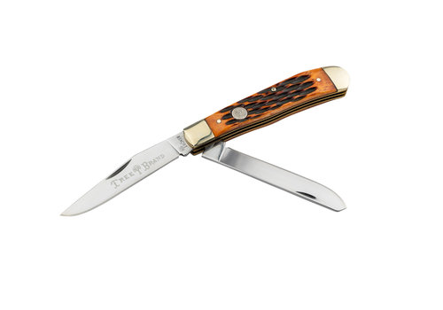 Boker Boker Traditional Trapper 2.0- Jig Brown Bone Handle & D2 Steel