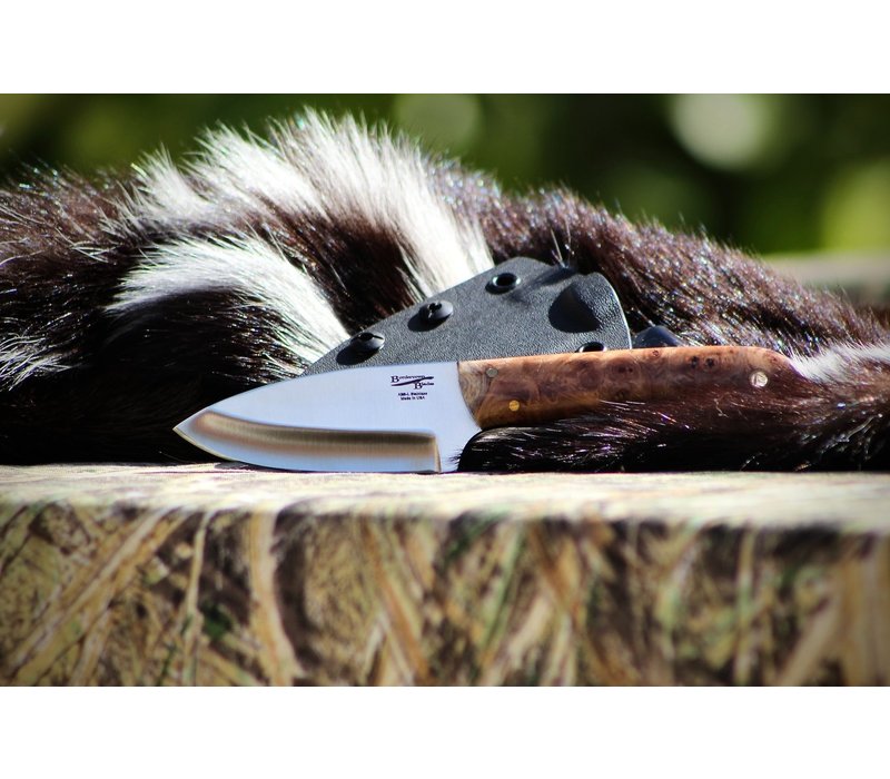 Bordertown Blades Small Hunter- Maple Burl Handle