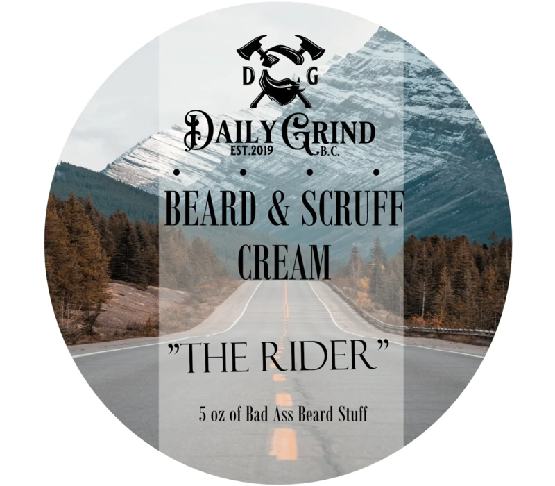 Daily Grind Beard & Scruff Cream The Rider Arabian White Musk, Sandalwood Base