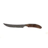 Bordertown Blades Field & Stream Hunter-Damascus Blade, Walnut Handle