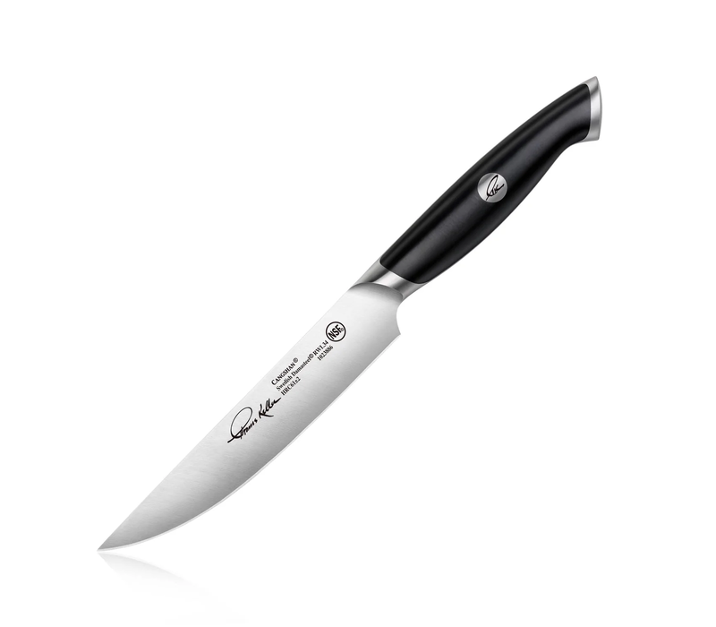 Cangshan Thomas Keller 5" Fine Edge Steak Knife Black, Walnut Box