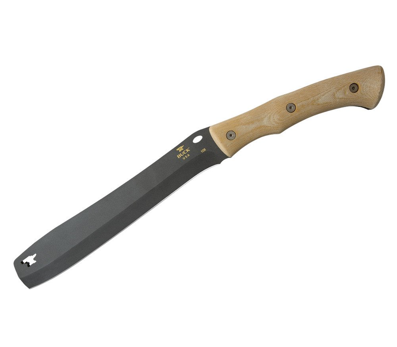 Buck Knives Compadre Froe Canvas Micarta Handle, Carbon Steel