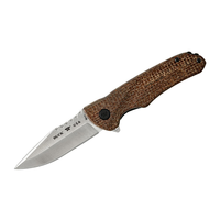 Buck Knives 841 Sprint Pro Flipper Burlap Micarta Handle, S30V