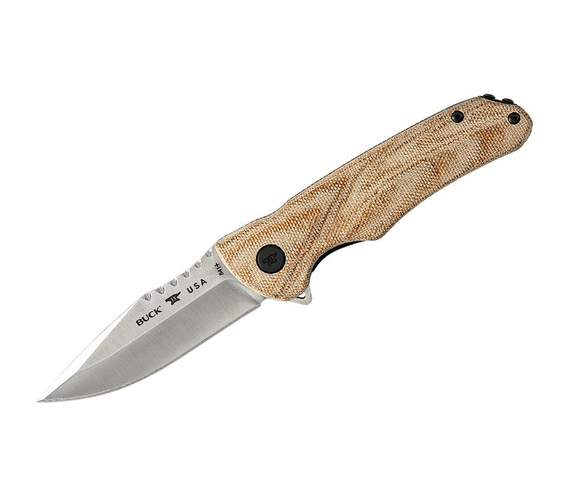 Buck Knives 841 Sprint Pro Knife Tan Canvas Micarta, S30V Steel