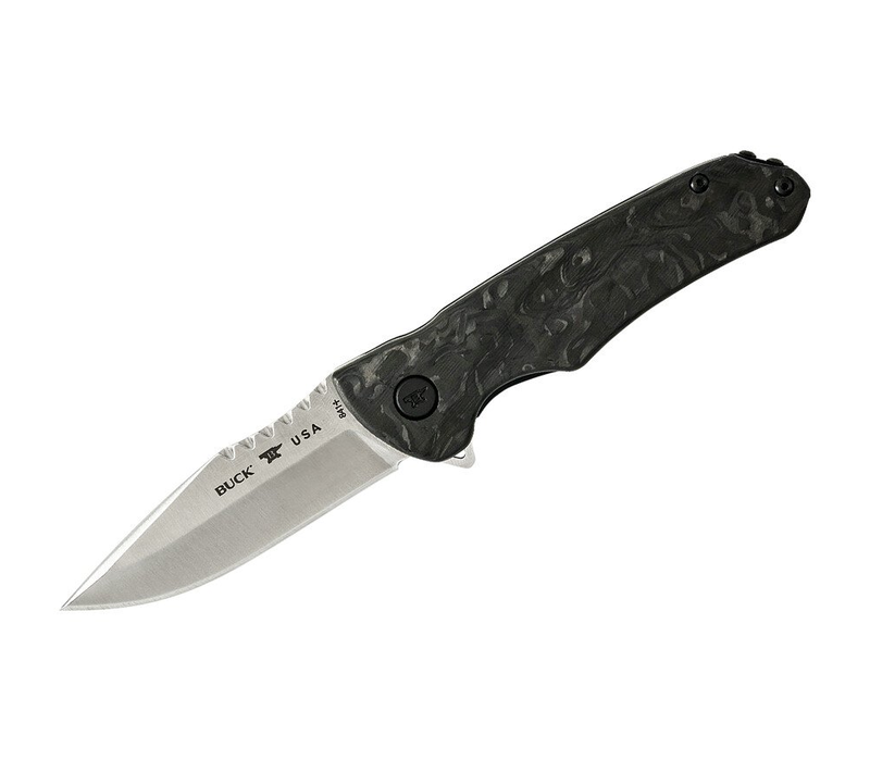 Buck Knives 841 Sprint Pro Flipper- Marbled Carbon Fiber, CPM S45VN Steel