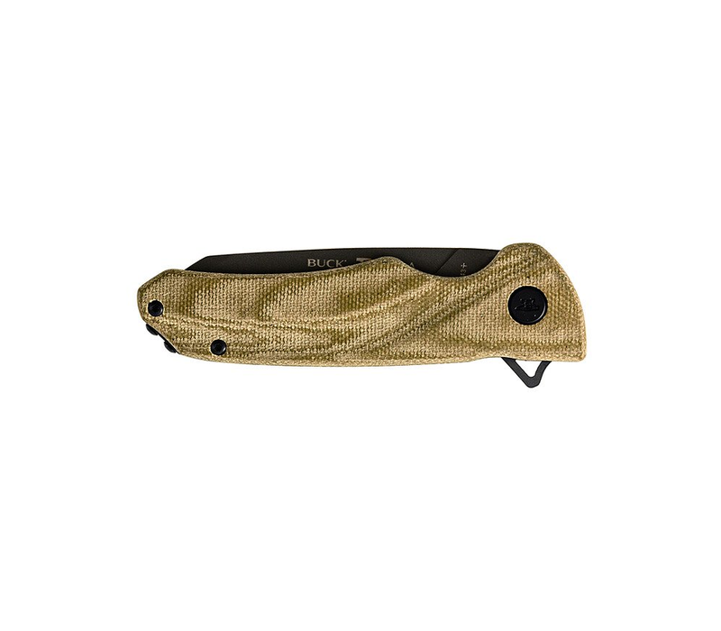 (Discontinued) Buck Knives 843 Sprint OPS Green Canvas Micarta, S30V