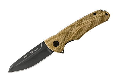 Buck (Discontinued) Buck Knives 843 Sprint OPS Green Canvas Micarta, S30V