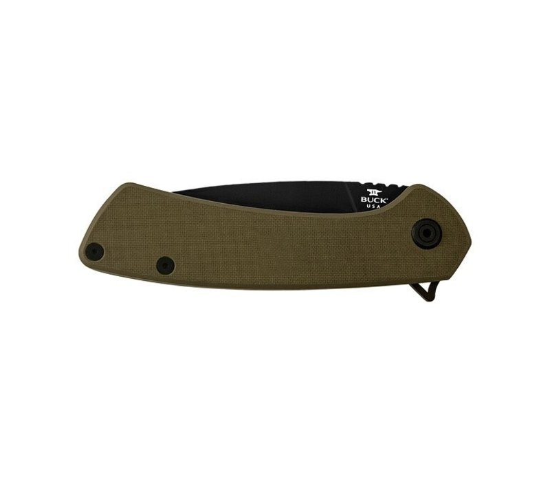 Buck Knives Onset Flipper- OD Green G10 Handle, Black CPM S45VN Blade