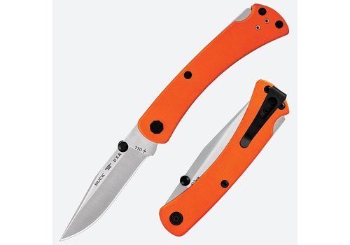 Buck Buck Knives 110 Slim Pro TRX- Orange G10 Handle, S30V Steel