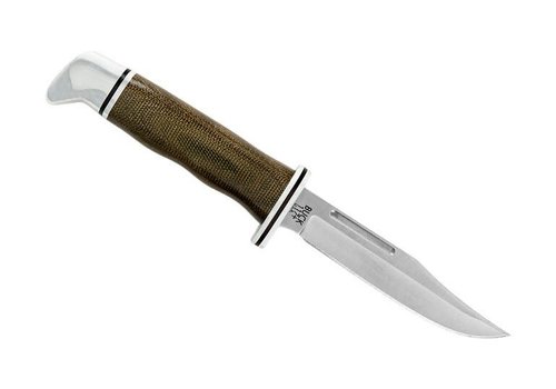 Buck Buck Knives 117 Brahma- OD Green Micarta Handle, S35VN Steel