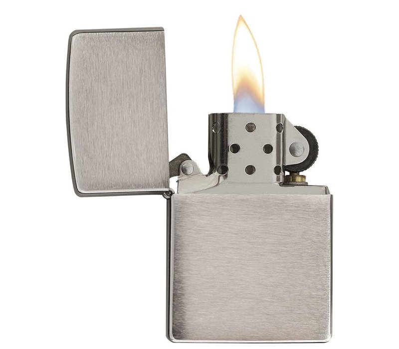 Zippo Armor Lighter Brushed Chrome Finish