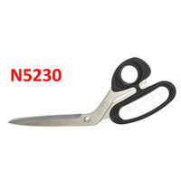 Kai 9" Bent Handle Scissors Black