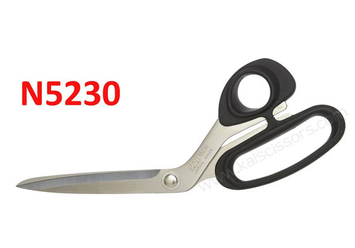 Kai Kai 9" Bent Handle Scissors- Black